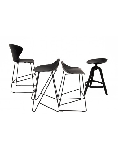 Hoker ROLF czarny 66 cm - polipropylen, metal