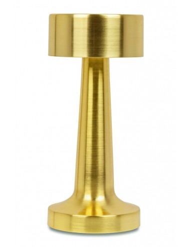 Lampa biurkowa LEE złota - wbudowana bateria, LED