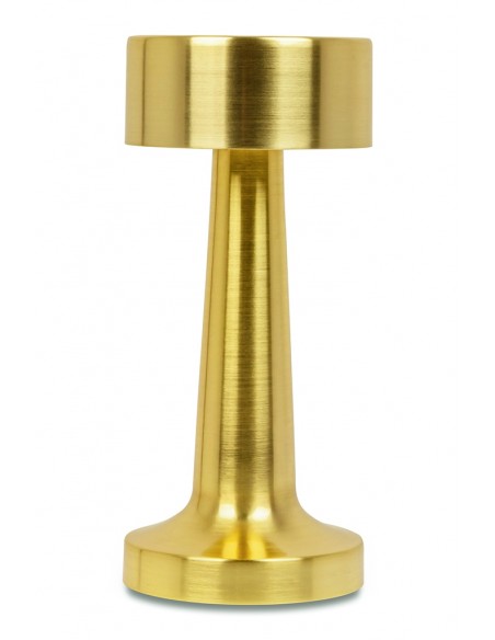 Lampa biurkowa LEE złota - wbudowana bateria, LED