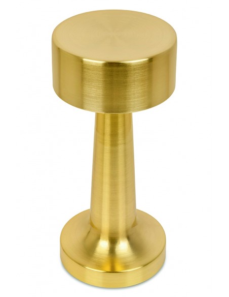 Lampa biurkowa LEE złota - wbudowana bateria, LED