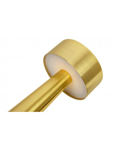 Lampa biurkowa LEE złota - wbudowana bateria, LED