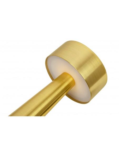 Lampa biurkowa LEE złota - wbudowana bateria, LED