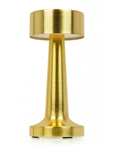 Lampa biurkowa LEE złota - wbudowana bateria, LED