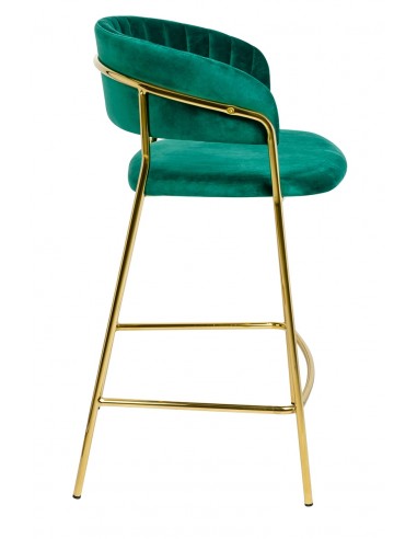 Hoker MARGO 65 ciemny zielony - welur, podstawa złota