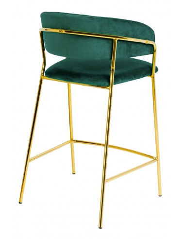 Hoker MARGO 65 ciemny zielony - welur, podstawa złota
