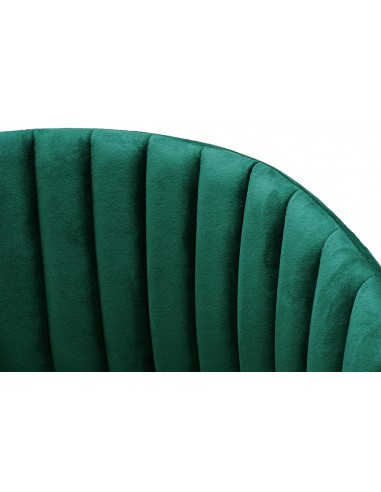 Hoker MARGO 65 ciemny zielony - welur, podstawa złota