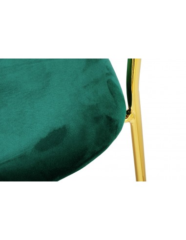 Hoker MARGO 65 ciemny zielony - welur, podstawa złota