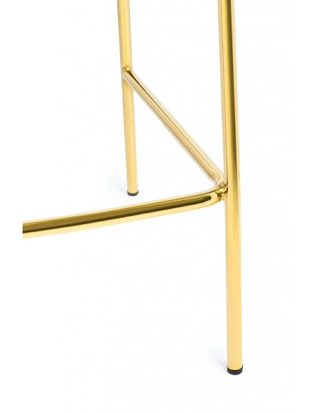 Hoker MARGO 65 ciemny zielony - welur, podstawa złota