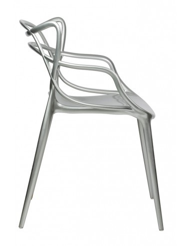 Krzesło LUXO srebrne - ABS