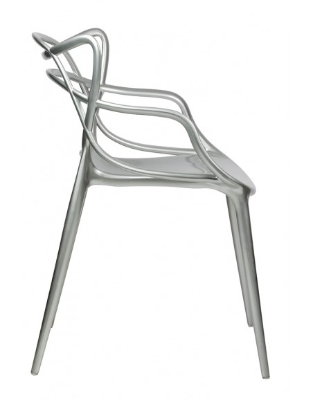 Krzesło LUXO srebrne - ABS