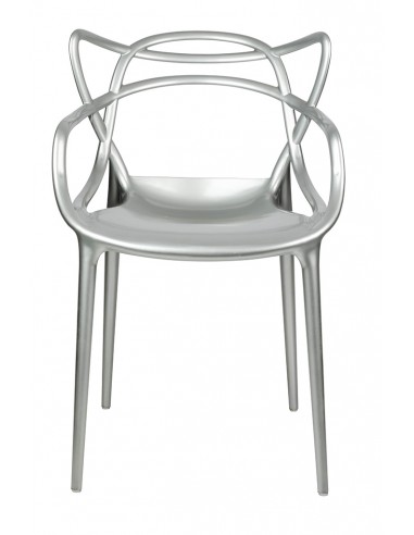 Krzesło LUXO srebrne - ABS