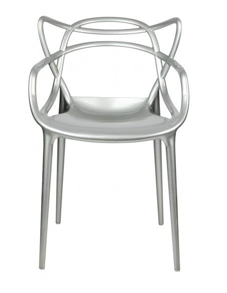 Krzesło LUXO srebrne - ABS