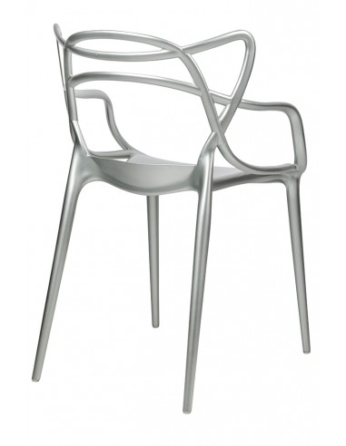 Krzesło LUXO srebrne - ABS