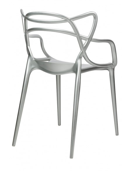 Krzesło LUXO srebrne - ABS