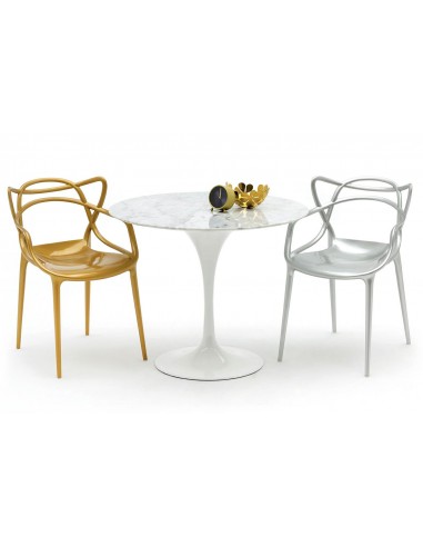 Krzesło LUXO srebrne - ABS