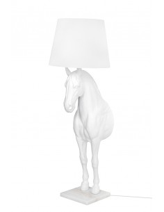 Lampa podłogowa KOŃ HORSE STAND S biała - włókno szklane 2