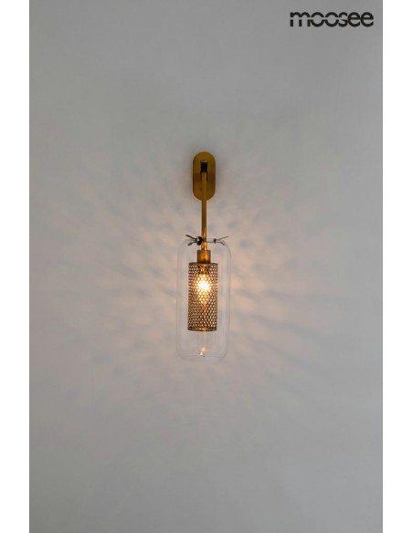 MOOSEE lampa ścienna LAMPION złota