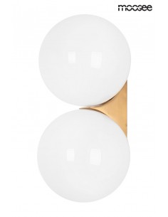 MOOSEE lampa ścienna BOLL TWIN złota