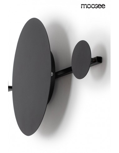 MOOSEE lampa ścienna SHADOW HANG z wieszakiem czarna