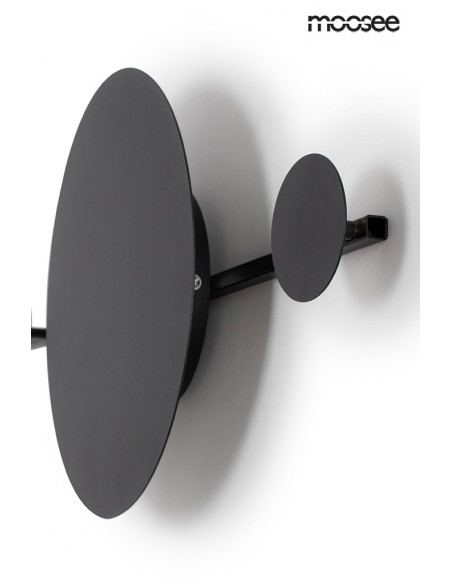 MOOSEE lampa ścienna SHADOW HANG z wieszakiem czarna