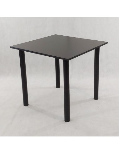 Zestaw stół Lugano 80 czarny i 2 krzesła Milano...