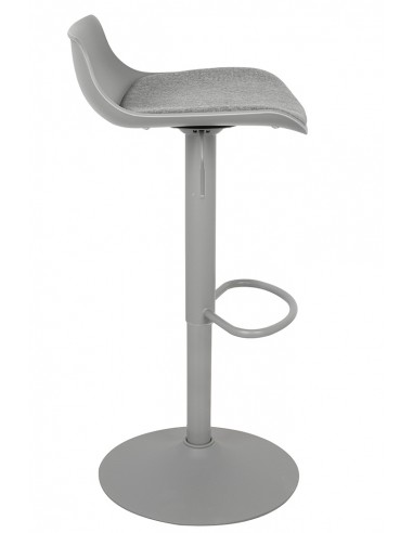 Krzesło barowe SNAP BAR TAP regulowane szare
